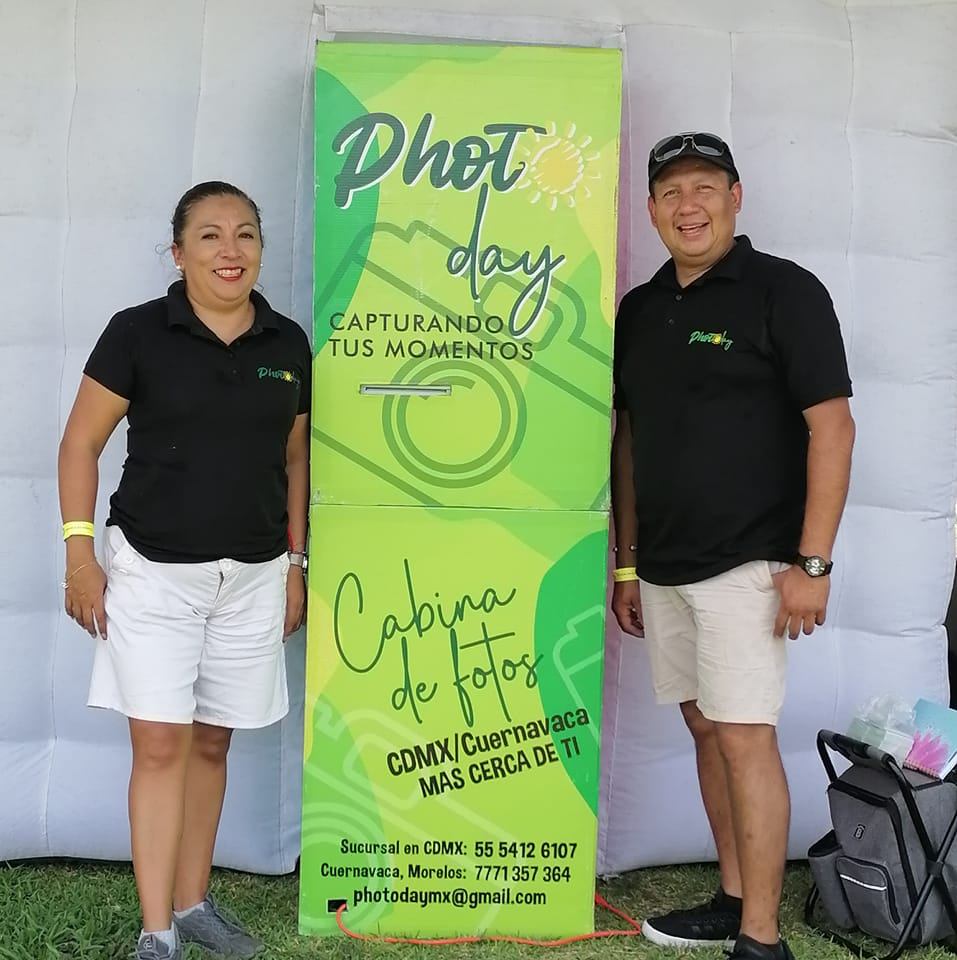 Cabina inflable Photoday en evento