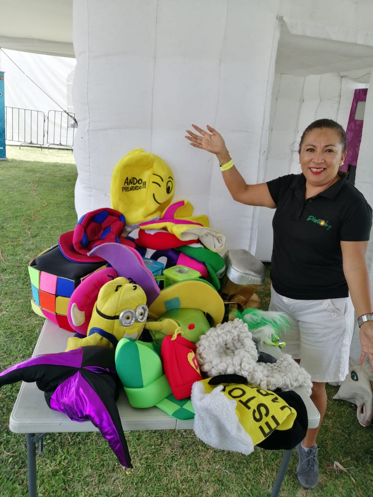 Cabina inflable blanca Photoday